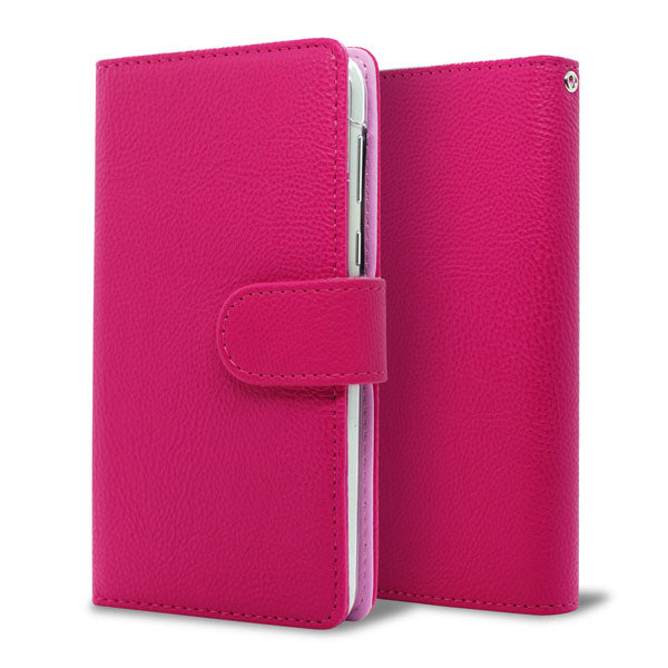 LG Q Stylus 801LG Y!mobile レザーハイクラス 手帳型ケース 耐衝撃