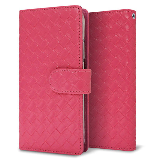 BASIO active SHG09 au メッシュ風 手帳型ケース 耐衝撃