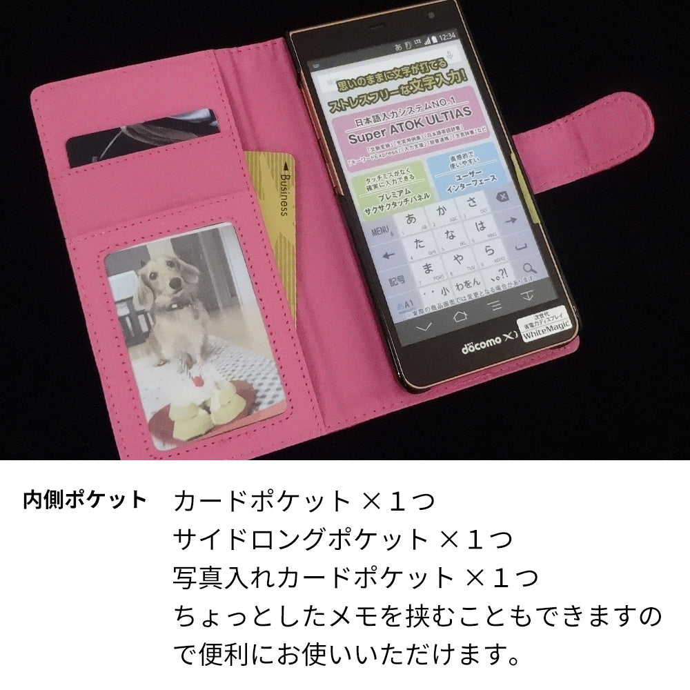 LG style L-03K docomo メッシュ風 手帳型ケース