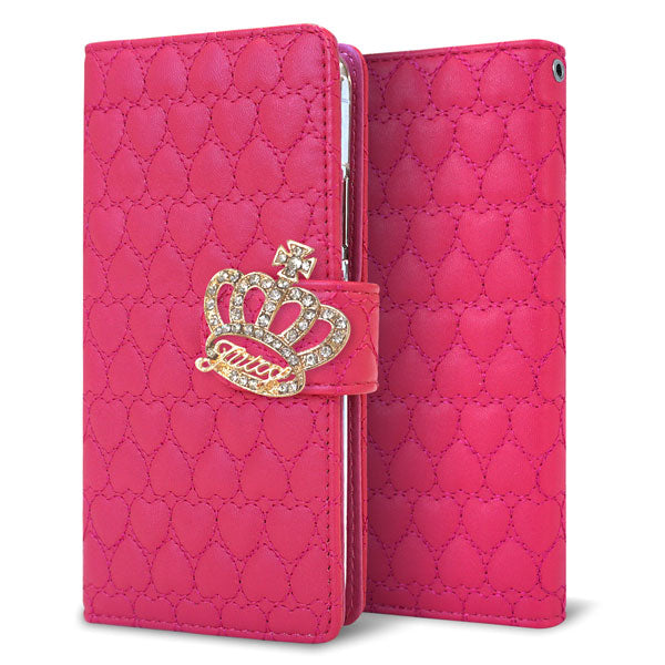 Google Pixel 10 ハートのキルトデコ 手帳型ケース 耐衝撃