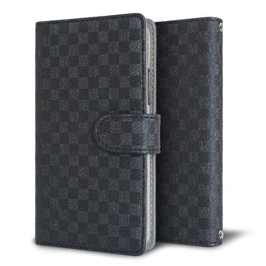 OPPO reno9 A クリアプリントブラックタイプ 手帳型ケース 耐衝撃