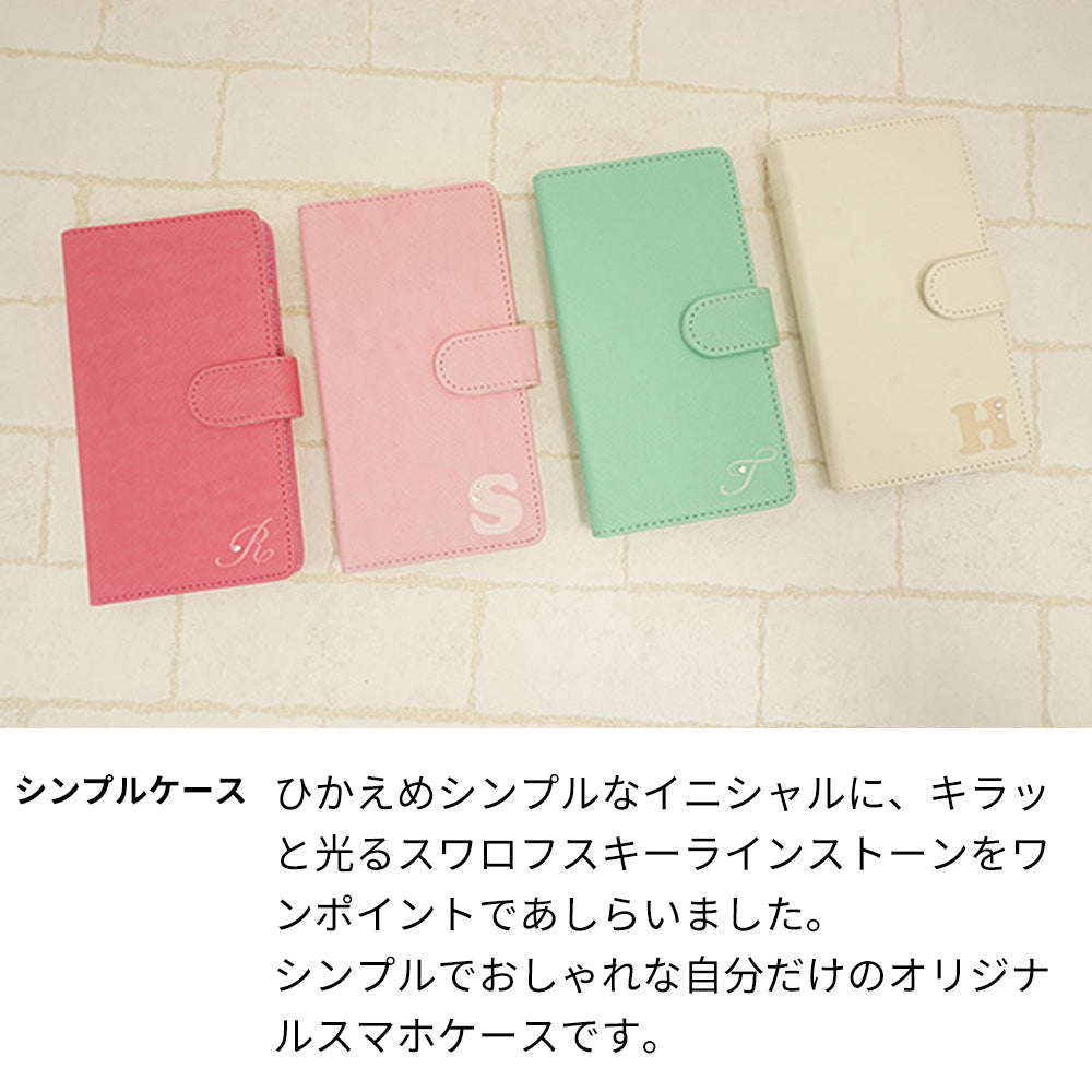 あんしんファミリースマホ A303ZT SoftBank イニシャルプラスシンプル 手帳型ケース