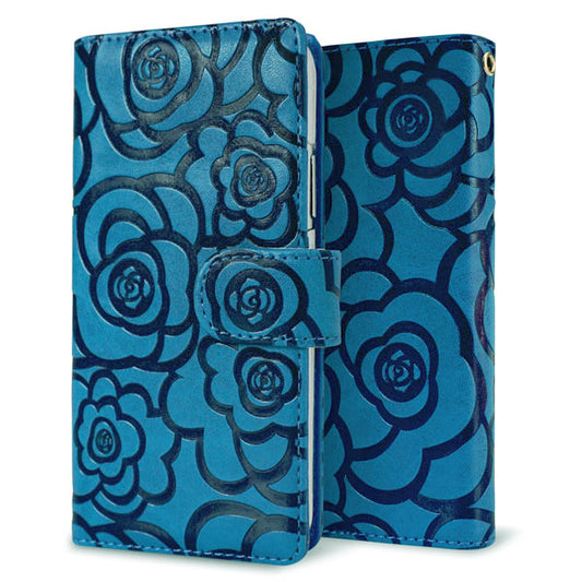 Galaxy S10 SC-03L docomo Rose(ローズ)バラ模様 手帳型ケース 耐衝撃