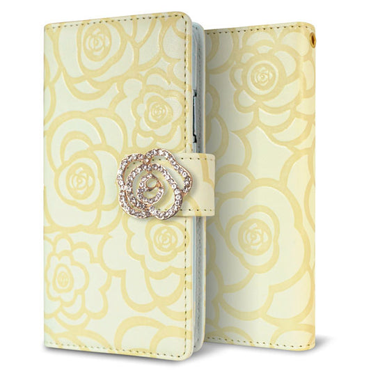 Xperia 5 III SO-53B docomo ローズ&カメリア 手帳型ケース