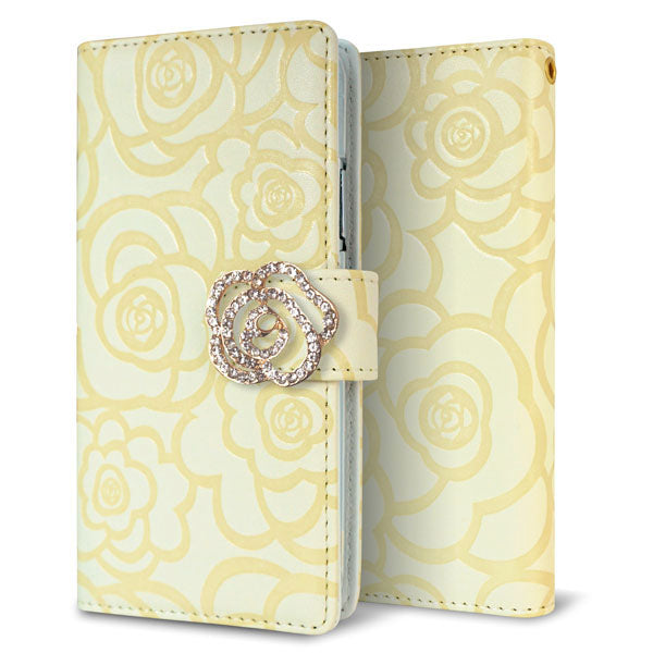 OPPO Reno3 A Rose(ローズ)バラ模様 手帳型ケース 耐衝撃