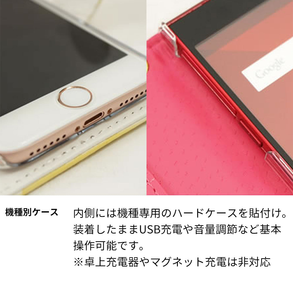 Android One S5 ローズ＆カメリア 手帳型ケース