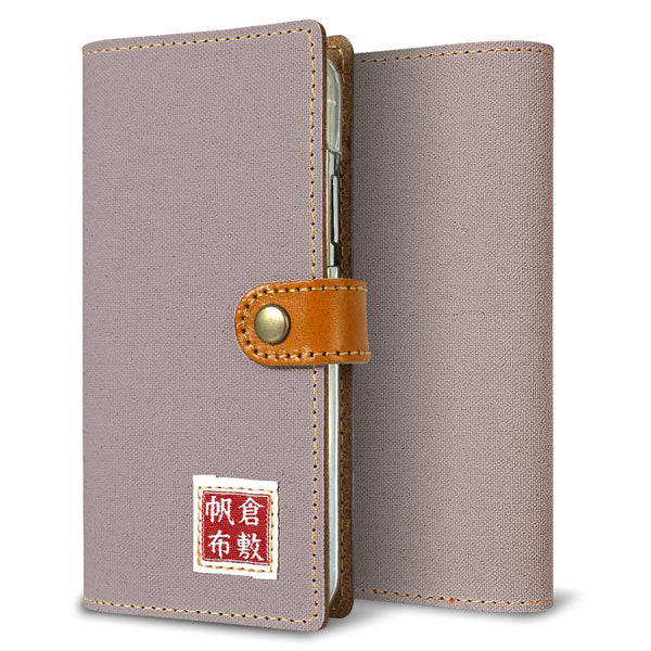 シンプルスマホ6 A201SH SoftBank 倉敷帆布×本革仕立て 手帳型ケース