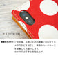 Xperia 10 V SOG11 au 水玉帆布×本革仕立て 手帳型ケース