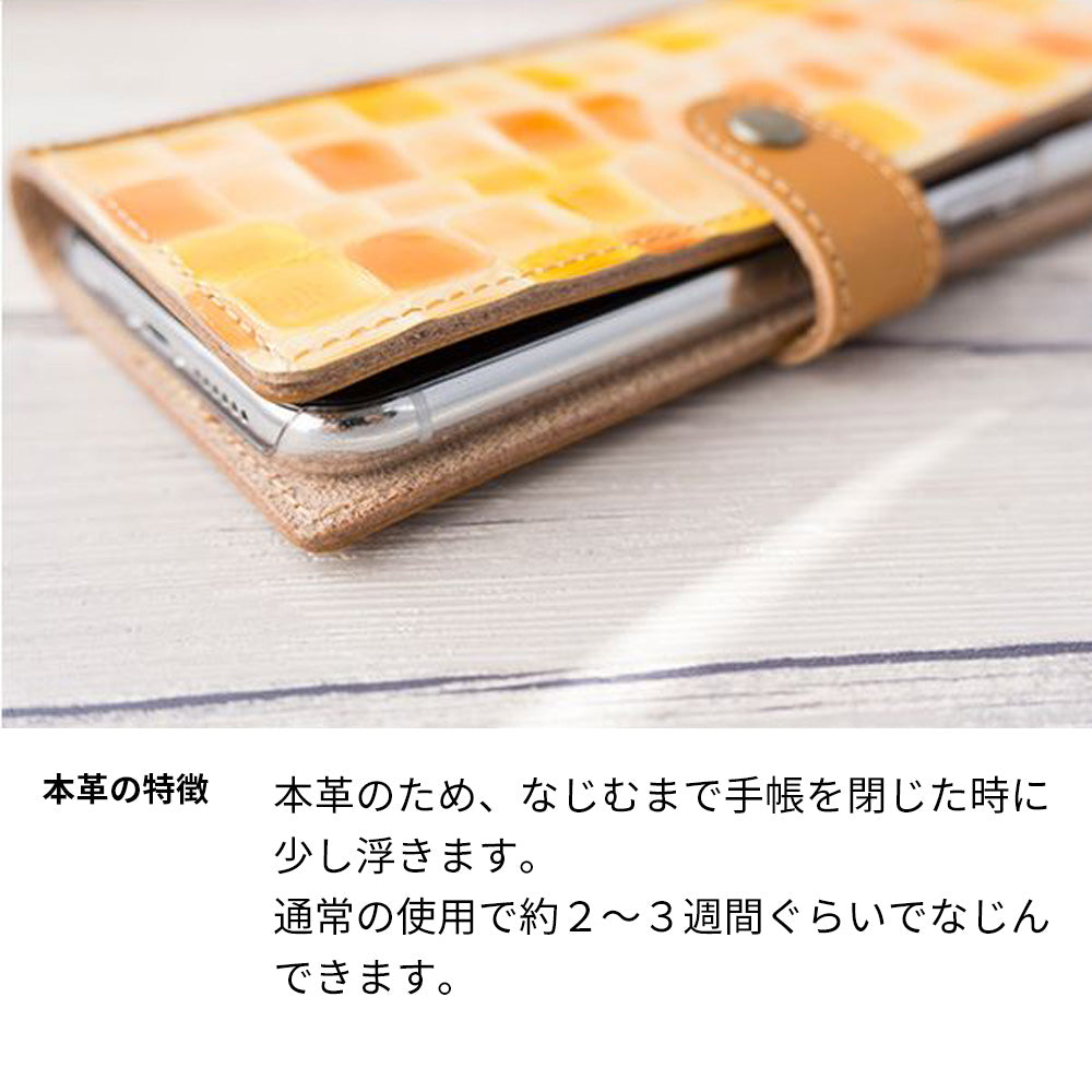 Galaxy Note9 SC-01L docomo ステンドグラス＆イタリアンレザー 手帳型ケース