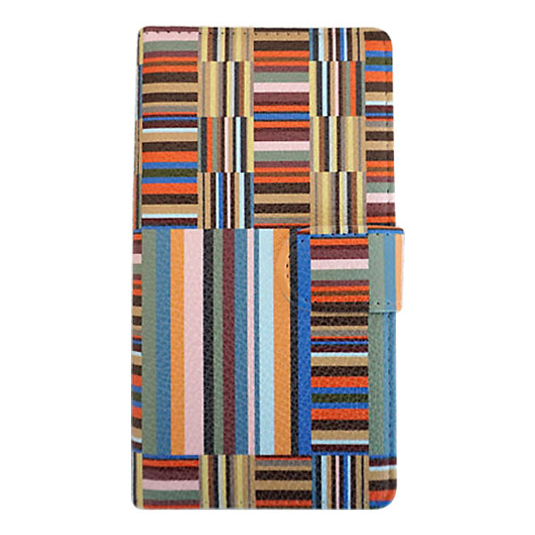 Xperia XZs SO-03J docomo スマホケース 手帳型 多機種対応 ストライプ UV印刷