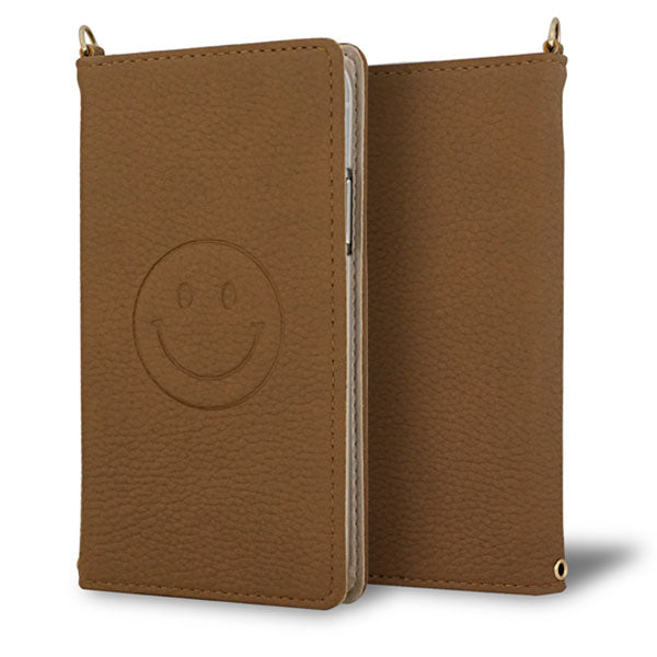 BASIO active2 SHG12 au スマホケース 手帳型 ニコちゃん 耐衝撃