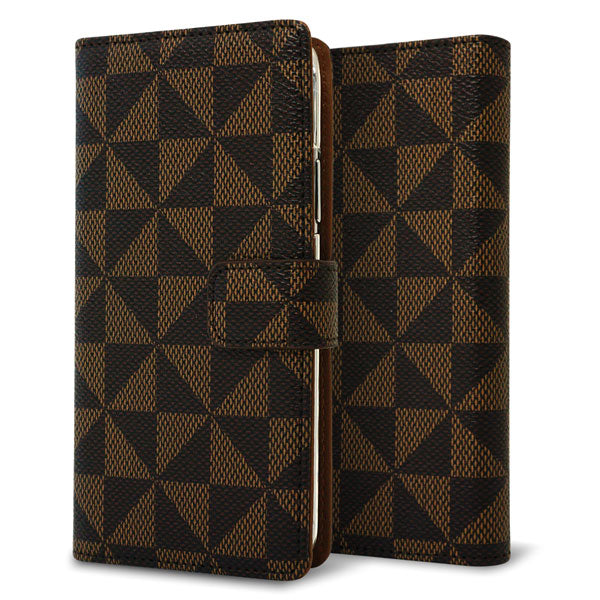 Galaxy Feel2 SC-02L docomo スマホケース 手帳型 多機種対応 風車 パターン 耐衝撃