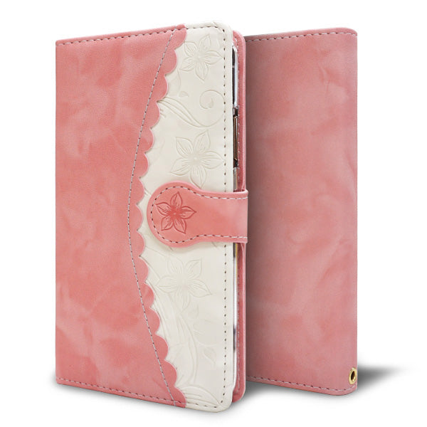 nubia S2 A504ZT Y!mobile スマホケース 手帳型 フラワー 花 素押し スタンド付き 耐衝撃