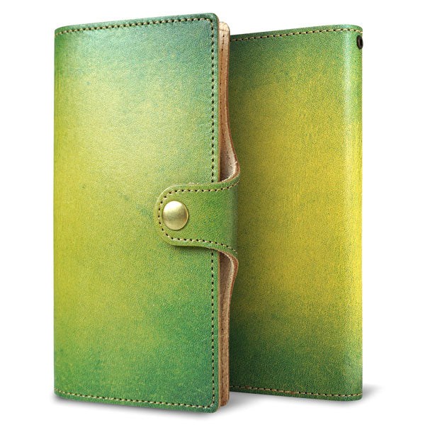 Xperia 5 V SOG12 au スマホケース 手帳型 姫路レザー ベルト付き グラデーションレザー 耐衝撃