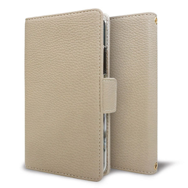 BASIO active SHG09 au スマホショルダー 手帳型 くすみカラー ミラー スタンド機能付 耐衝撃