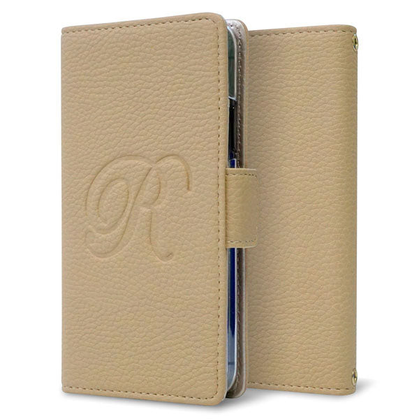 Xperia XZs SOV35 au スマホショルダー 手帳型 くすみカラー ミラー スタンド機能付 耐衝撃