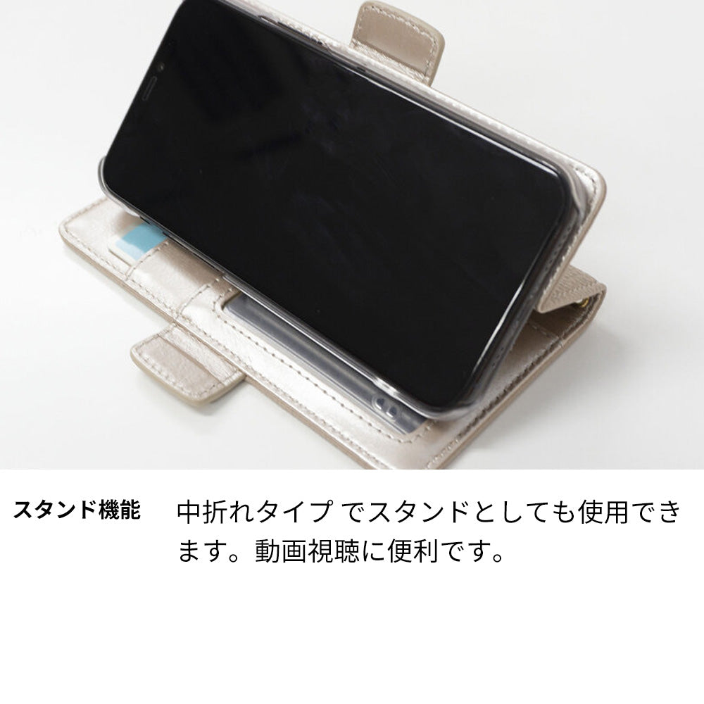 arrows Be4 Plus F-41B docomo スマホケース 手帳型 くすみイニシャル Simple グレイス