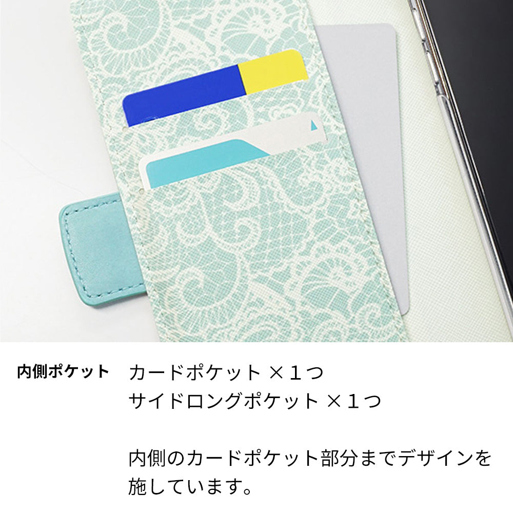シンプルスマホ7 A404SH SoftBank スマホケース 手帳型 バイカラー レース スタンド機能付 耐衝撃