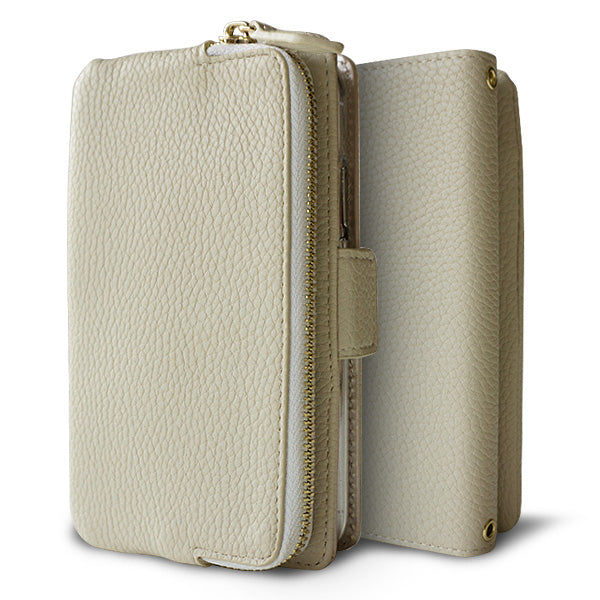 BASIO active SHG09 au 財布付きスマホケース セパレート Simple ポーチ付き 耐衝撃