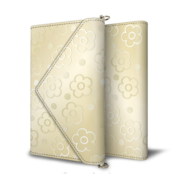 iPhone13 Pro スマホケース 手帳型 三つ折りタイプ レター型 デイジー 耐衝撃