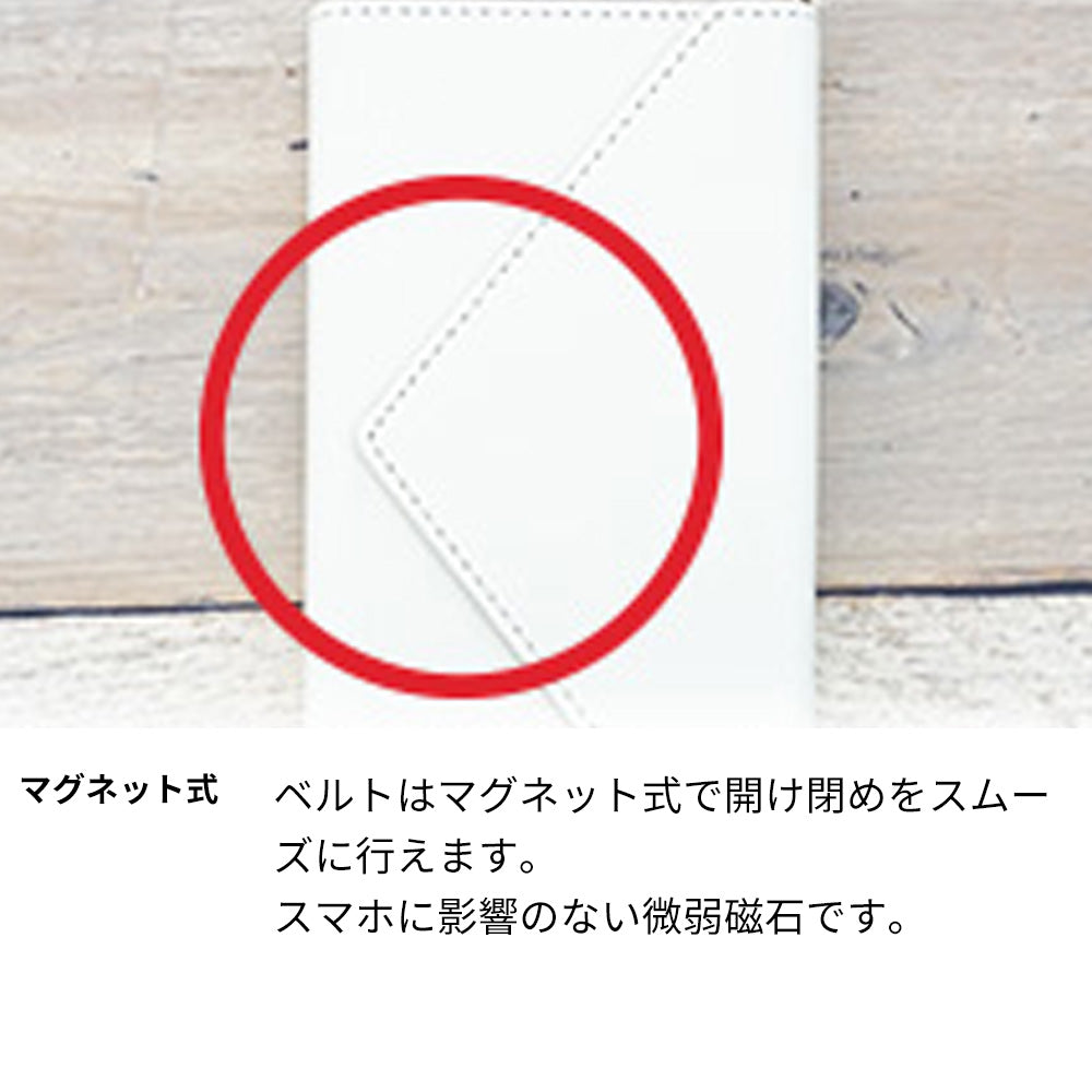 Android One S6 スマホケース 手帳型 三つ折りタイプ レター型 デイジー