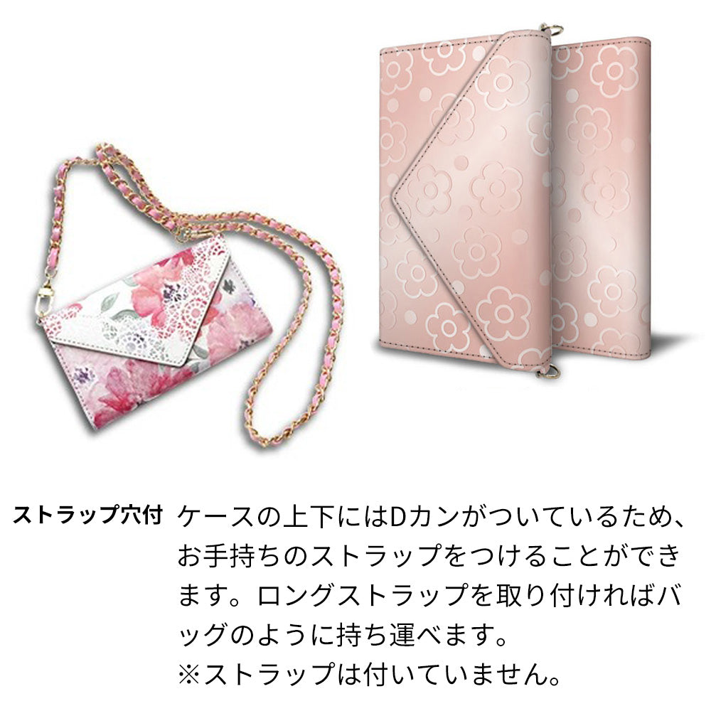 arrows We2 FCG02 au スマホケース 手帳型 三つ折りタイプ レター型 デイジー 耐衝撃