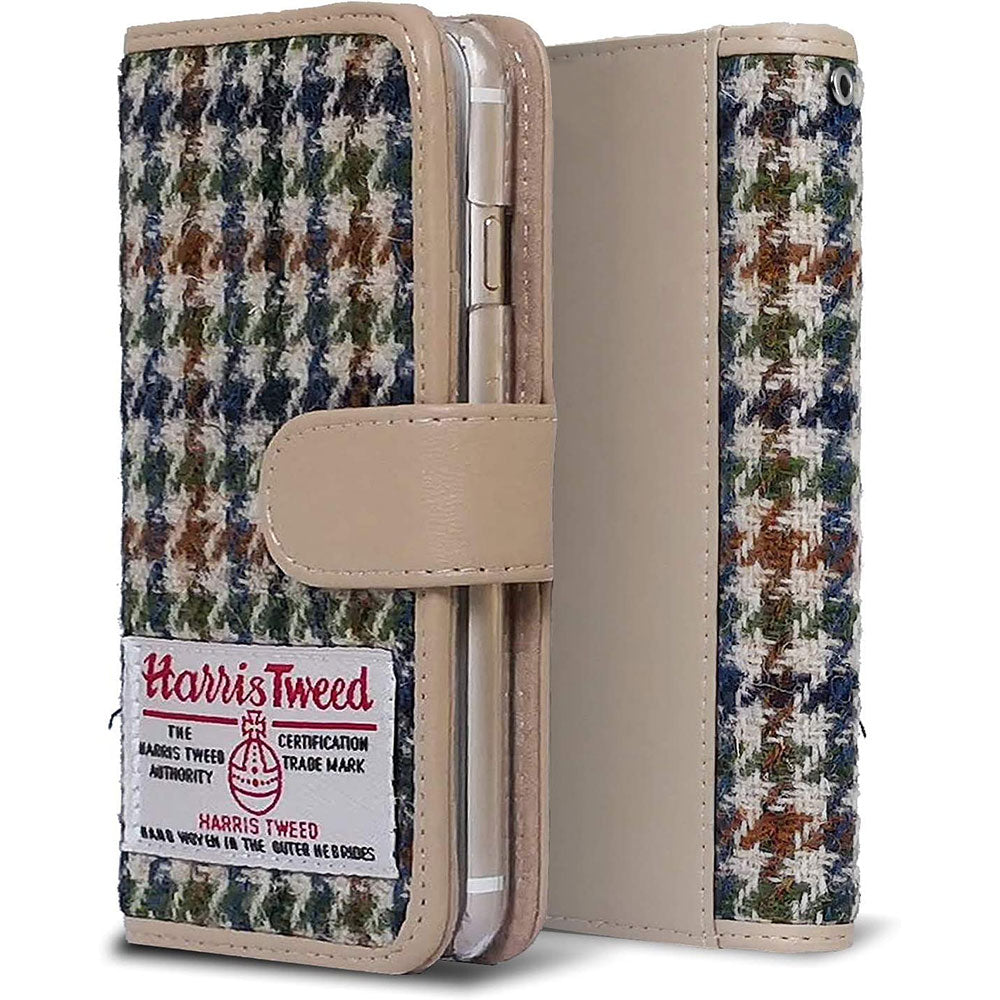 Galaxy A41 SCV48 au ハリスツイード(A-type) 手帳型ケース 耐衝撃