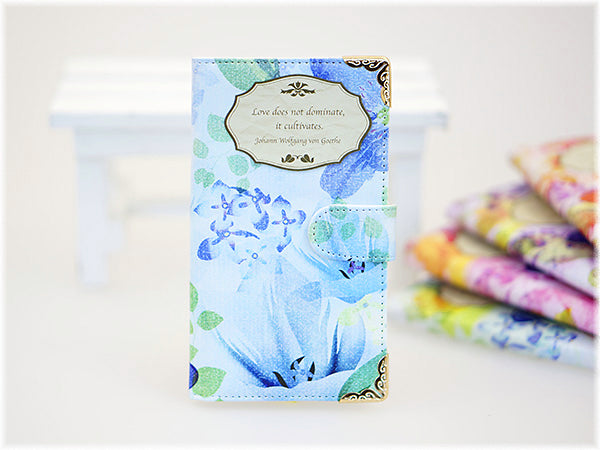 iPhone16 Pro Max フラワーエンブレム 手帳型ケース 耐衝撃