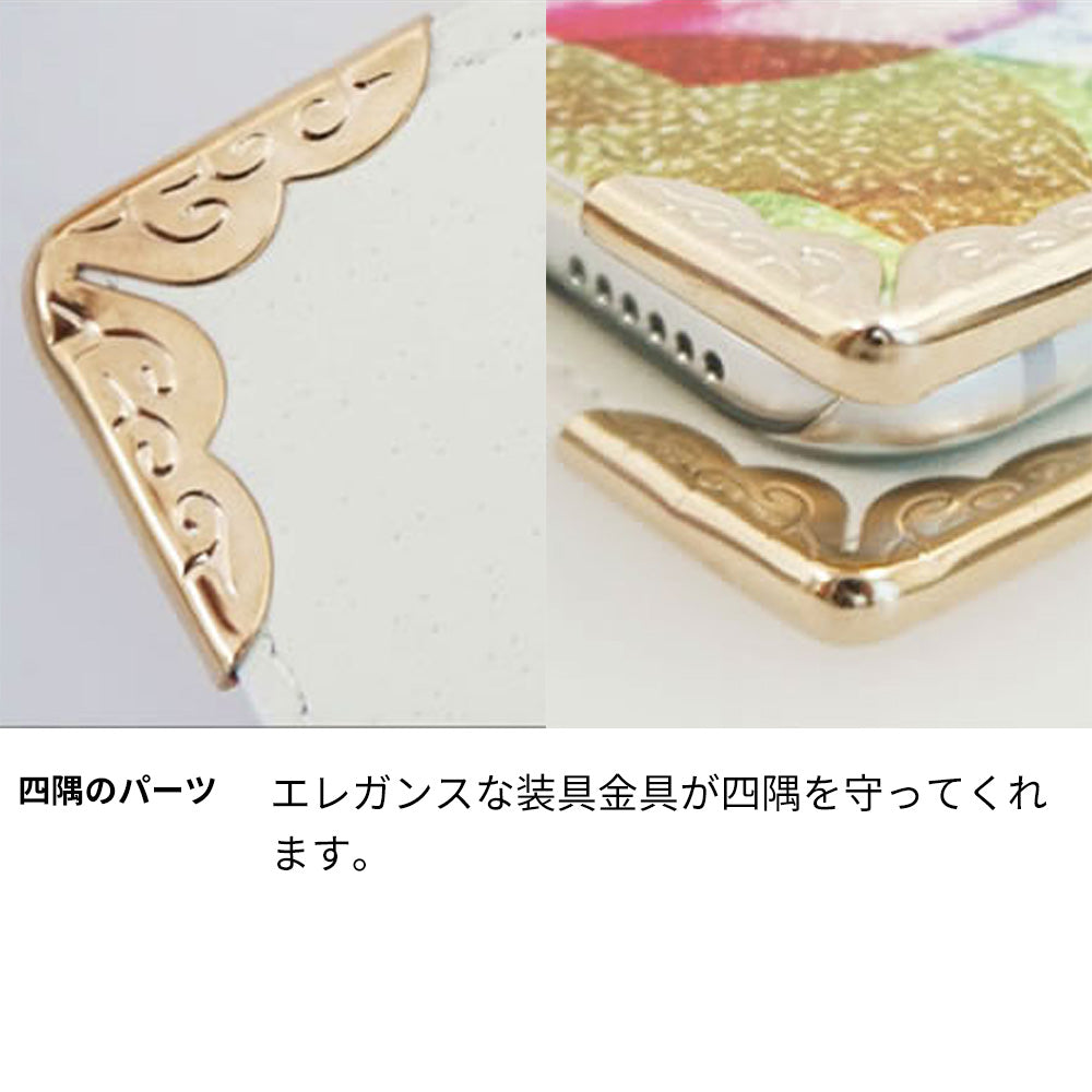 OPPO A5 5G OPG06 au フラワーエンブレム 手帳型ケース 耐衝撃