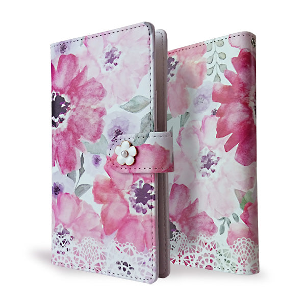 Galaxy S24 SC-51E docomo フィレンツェの春デコ プリント手帳型ケース 耐衝撃