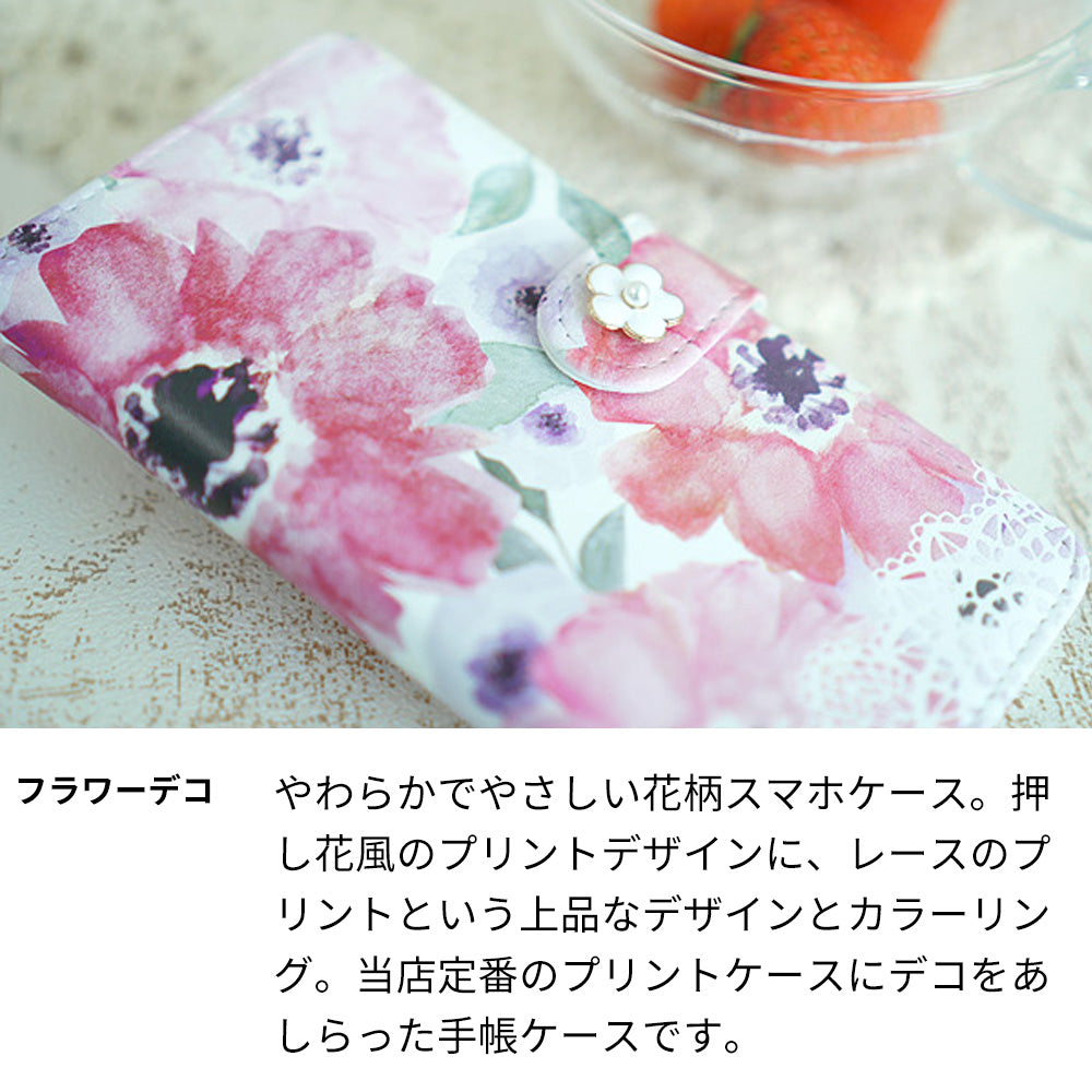 Galaxy S20 5G SCG01 au フィレンツェの春デコ プリント手帳型ケース