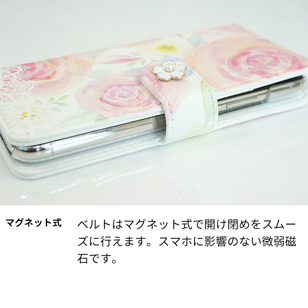 507SH Android One Y!mobile フィレンツェの春デコ プリント手帳型ケース