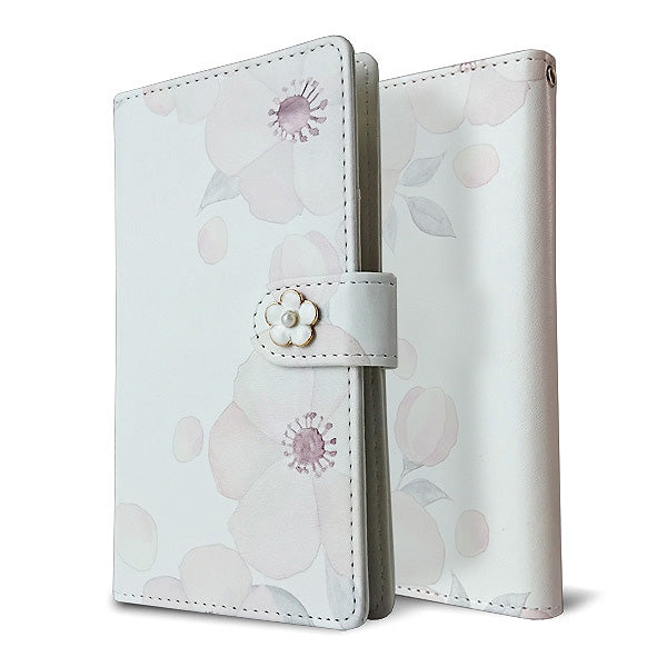 HUAWEI P30 lite Marie-L22J ドゥ・フルール デコ付きバージョン プリント手帳型ケース 耐衝撃