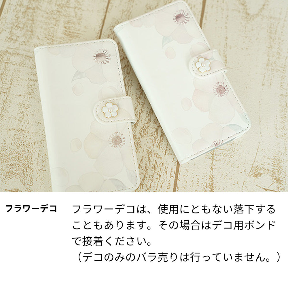Redmi Note 10T A101XM SoftBank ドゥ・フルール デコ付きバージョン プリント手帳型ケース