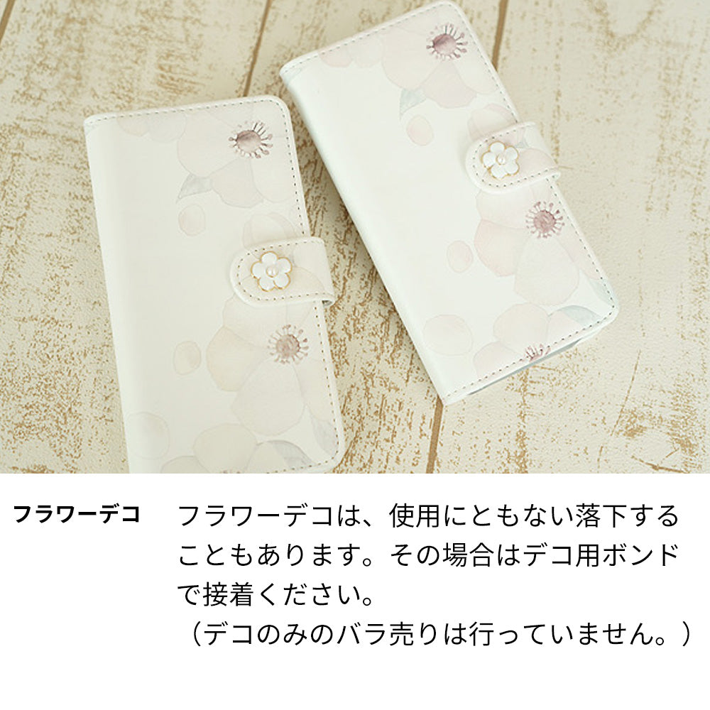 arrows We2 Plus F-51E docomo ドゥ・フルール デコ付きバージョン プリント手帳型ケース 耐衝撃
