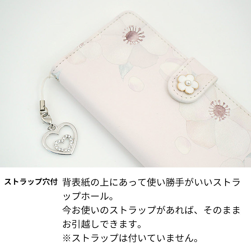 Redmi Note 11 ドゥ・フルール デコ付きバージョン プリント手帳型ケース