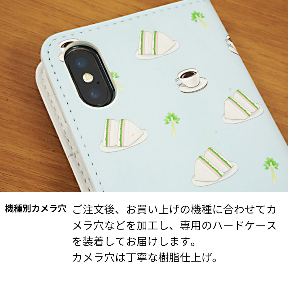 iPhone X アムロサンドイッチプリント 手帳型ケース