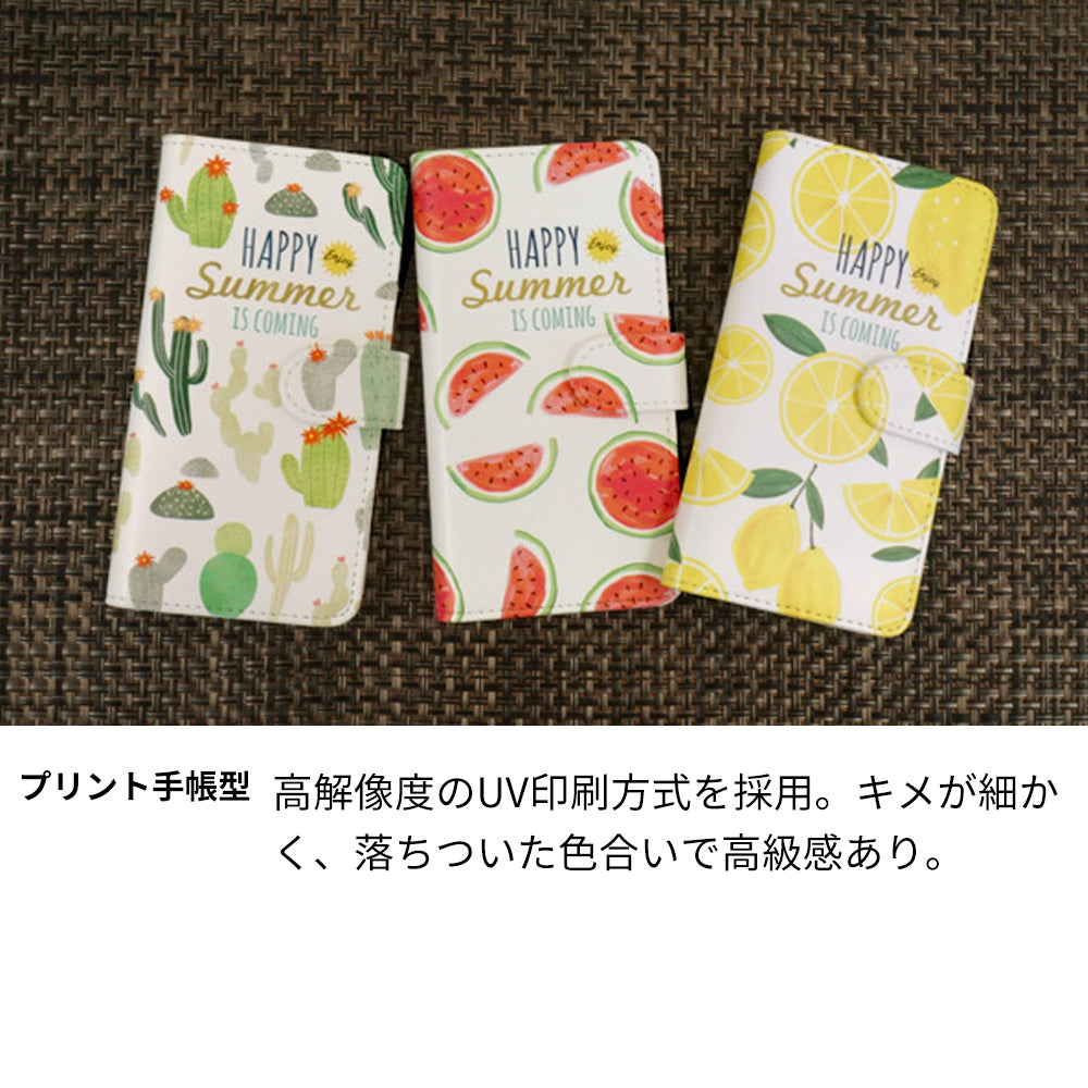Xiaomi 14T XIG07 au ハッピーサマー プリント手帳型ケース 耐衝撃