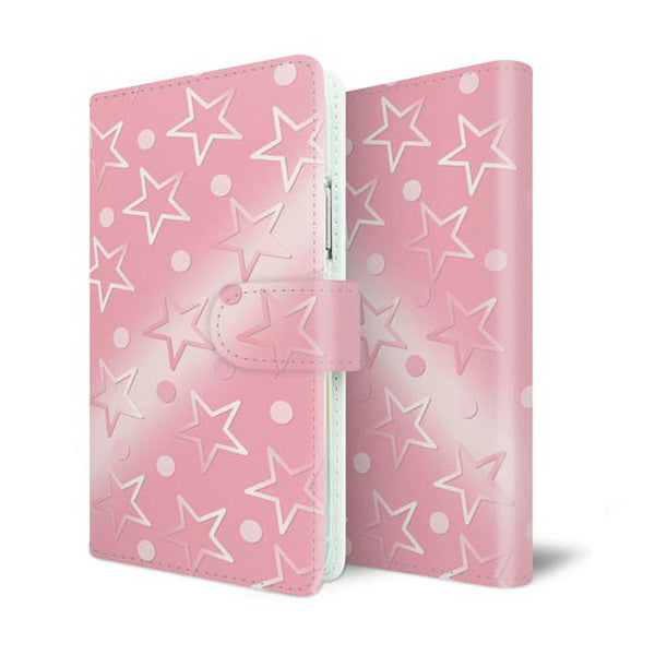 Xperia XZ3 SO-01L docomo スマホケース 手帳型 エンボス風グラデーション UV印刷 耐衝撃