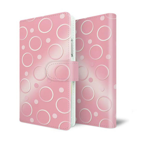 らくらくスマートフォン F-52B docomo スマホケース 手帳型 エンボス風グラデーション UV印刷 耐衝撃