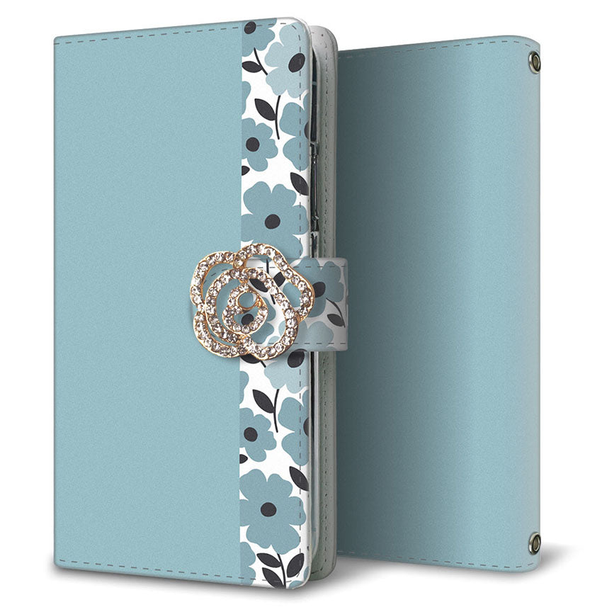 moto g64 5G くすみガーデン 大人かわいい プリント手帳型ケース 耐衝撃