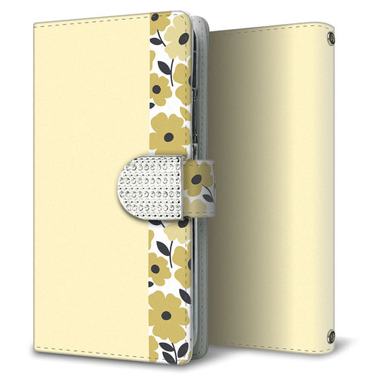 AQUOS sense10 SH-M33 くすみガーデン 大人かわいい プリント手帳型ケース 耐衝撃