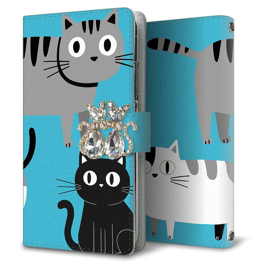 iPhone6s サイレントキャット プリント手帳型ケース 耐衝撃