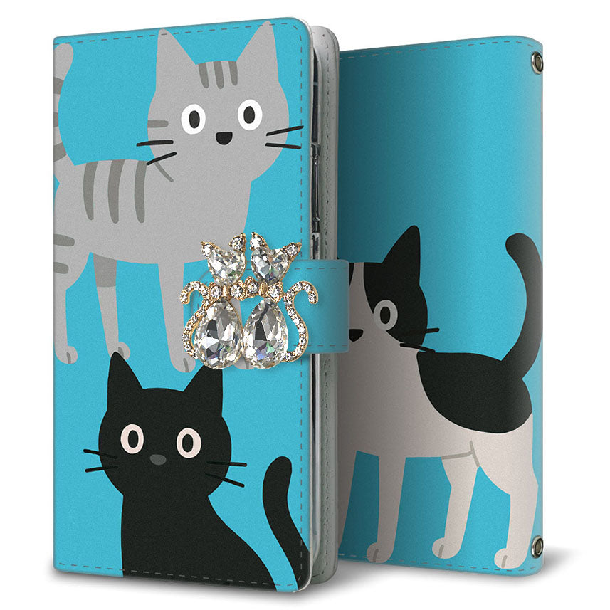 Xperia X Performance SO-04H docomo サイレントキャット プリント手帳型ケース 耐衝撃