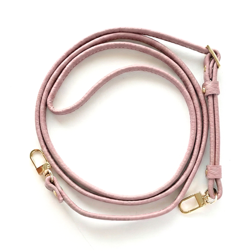 二つ折り 長さ調節可能ロングストラップ 【 本革 Nuance 】 約83~156cm