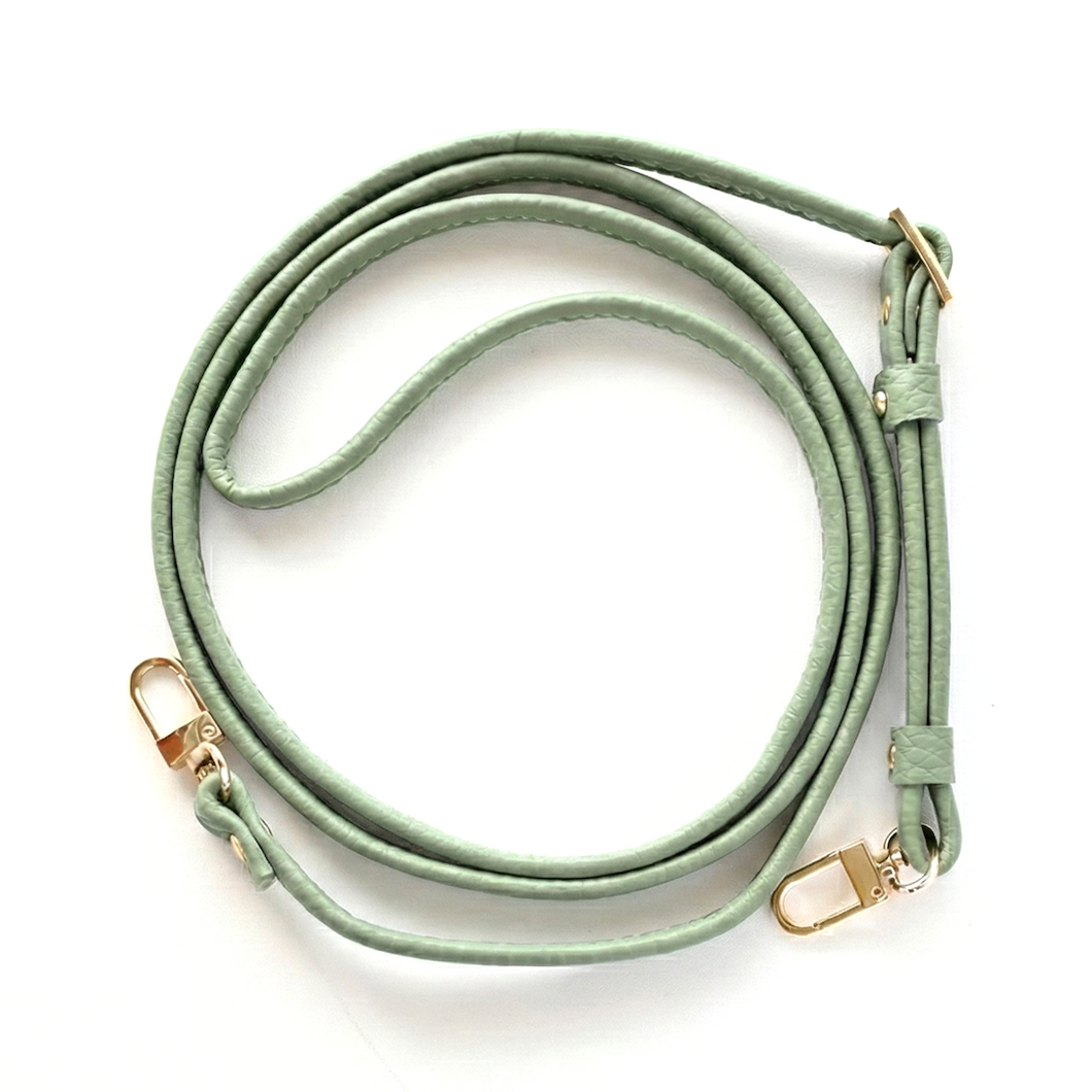 二つ折り 長さ調節可能ロングストラップ 【 本革 Nuance 】 約83~156cm