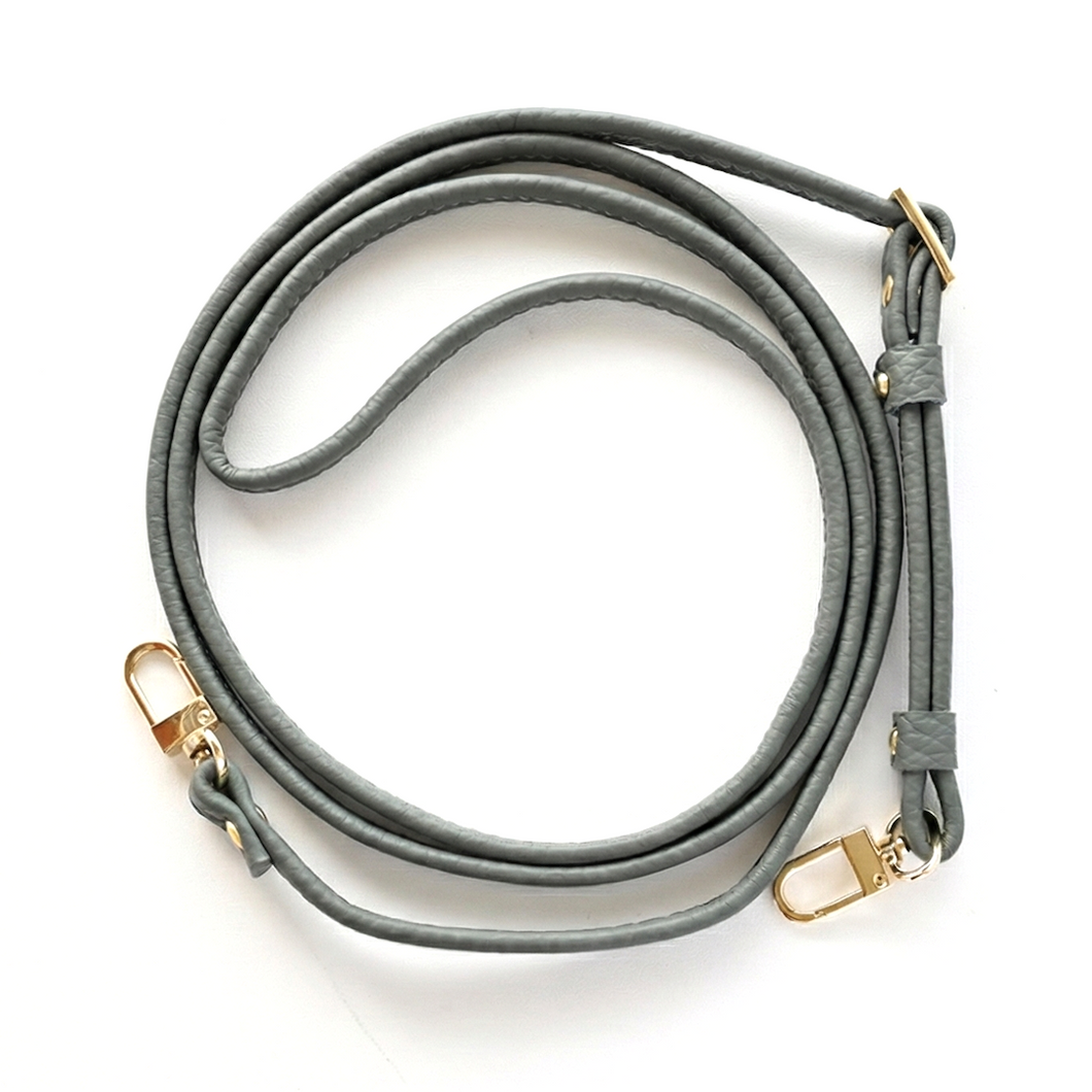 二つ折り 長さ調節可能ロングストラップ 【 本革 Nuance 】 約83~156cm