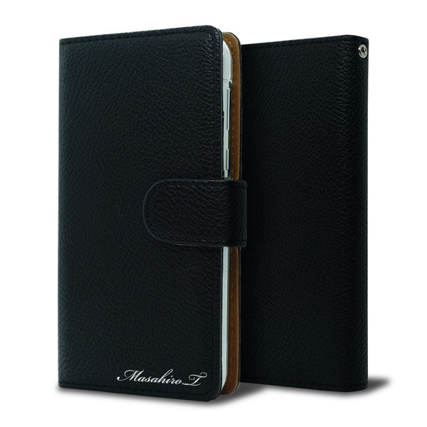 BASIO active2 SHG12 au 【名入れ】レザーハイクラス 手帳型ケース 耐衝撃