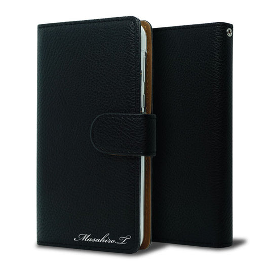 BASIO active2 SHG12 au 【名入れ】レザーハイクラス 手帳型ケース 耐衝撃