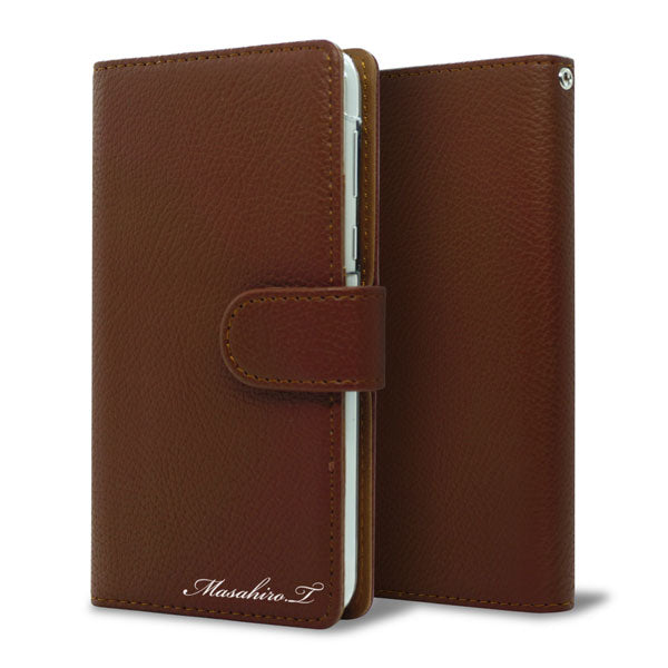 BASIO active2 SHG12 au 【名入れ】レザーハイクラス 手帳型ケース 耐衝撃